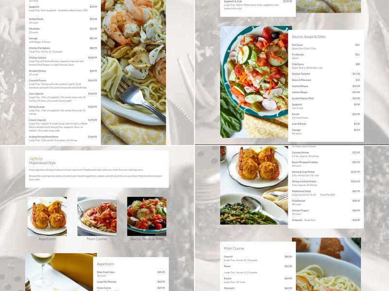 Joe Italiano's Maplewood Hammonton Menu