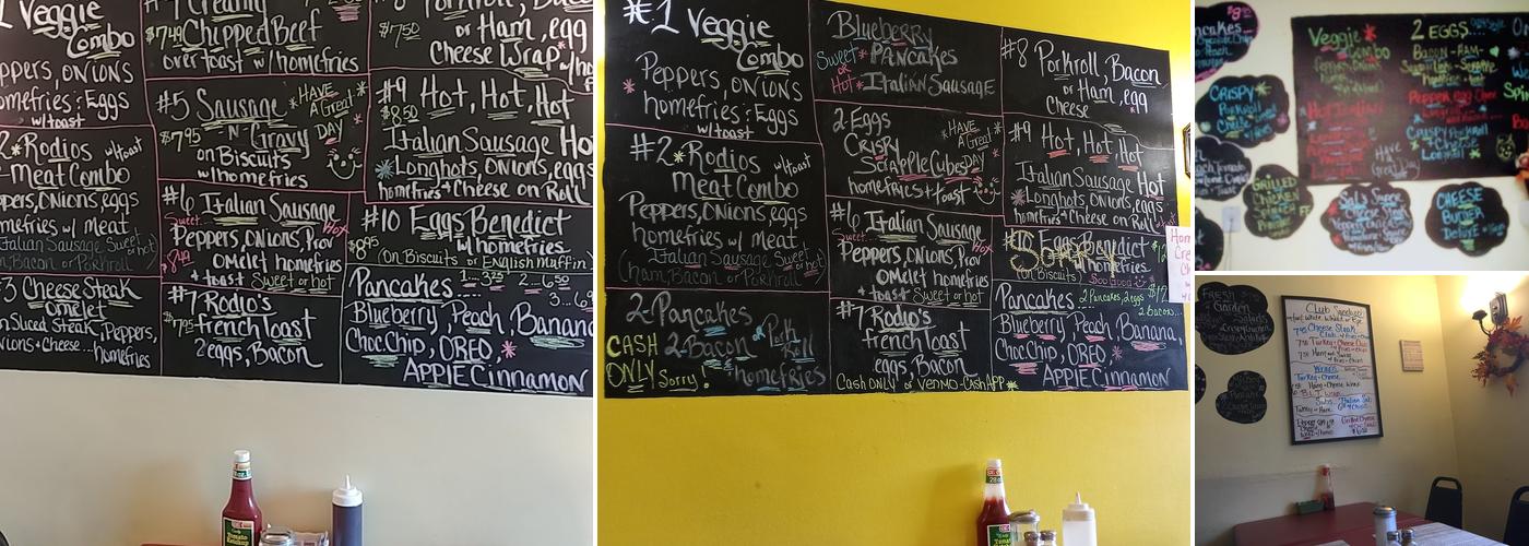 Rodio's Kitchen Menu