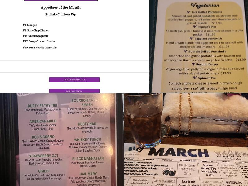 Doc Watson's Menu