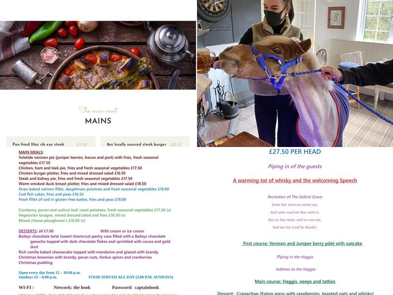 The Hook and Glove at Farley Menu