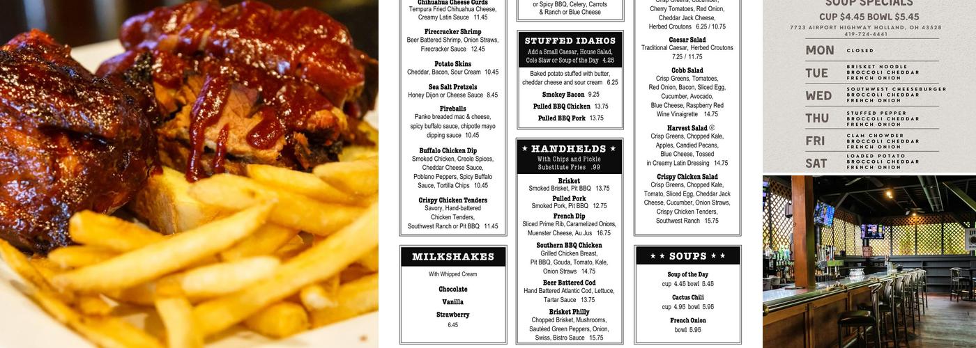 Firepit Grille Menu