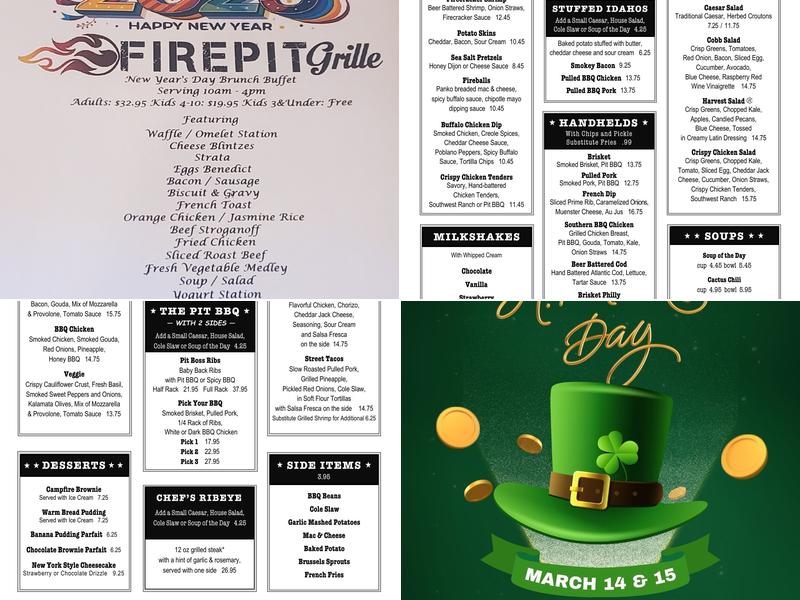Firepit Grille Menu