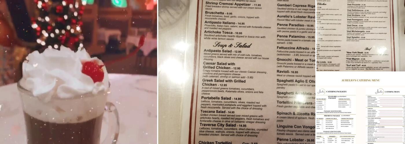 Aurelio's Menu