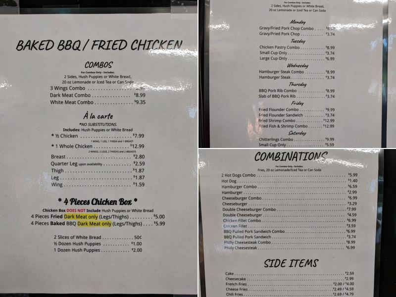 Rosa's Kitchen Menu