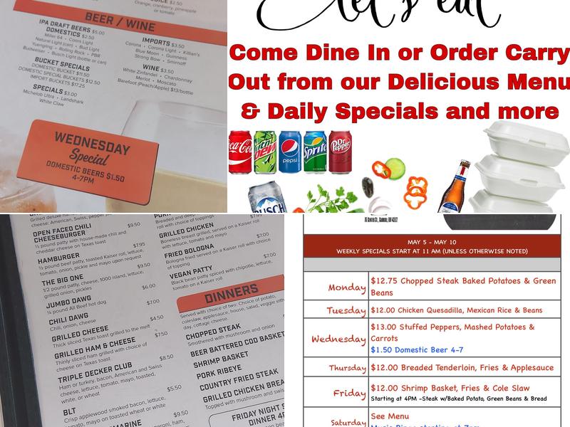 Fillin' Station Menu