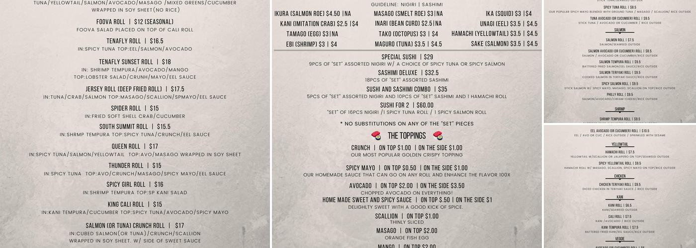 Foova Menu