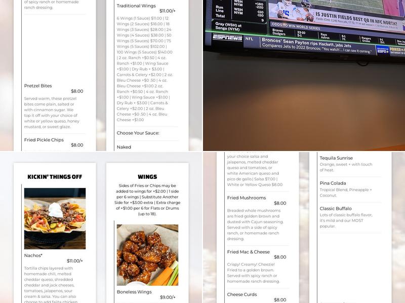 WINGIN'IT Bar And Grille Menu