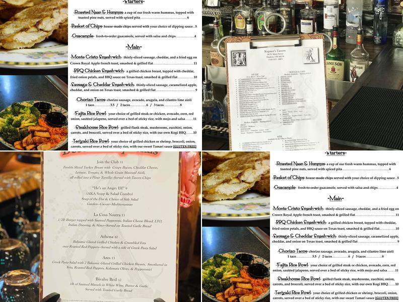 Kepner's Tavern Menu