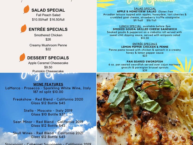 Tomato Grill Menu