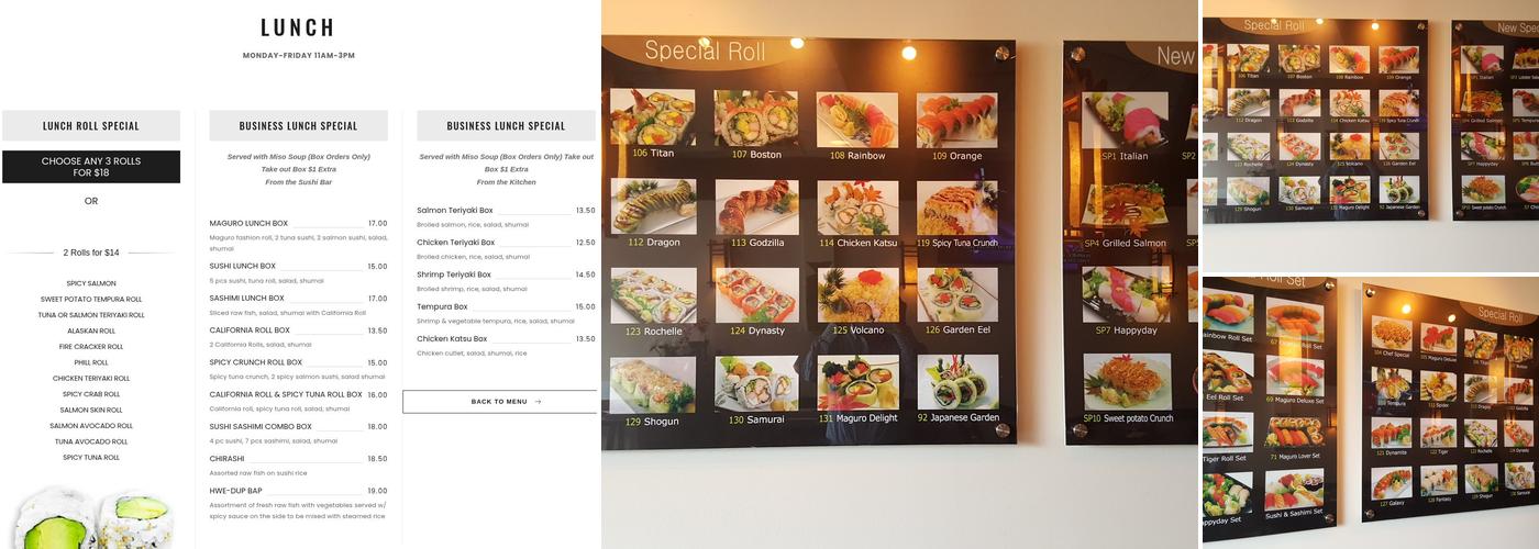 Maguro Sushi House Menu