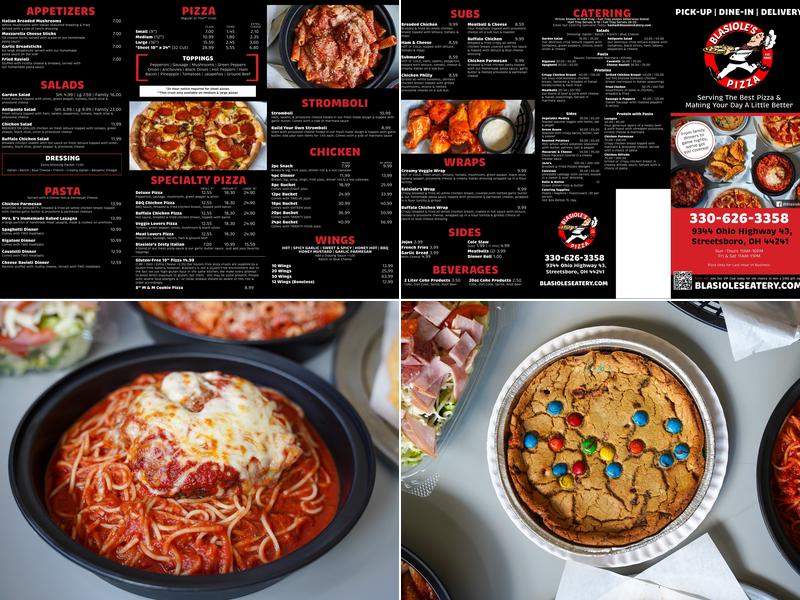 Blasiole's Pizza Menu