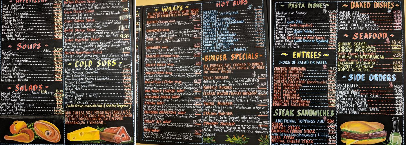 Biga Pizzeria & Ristorante Menu