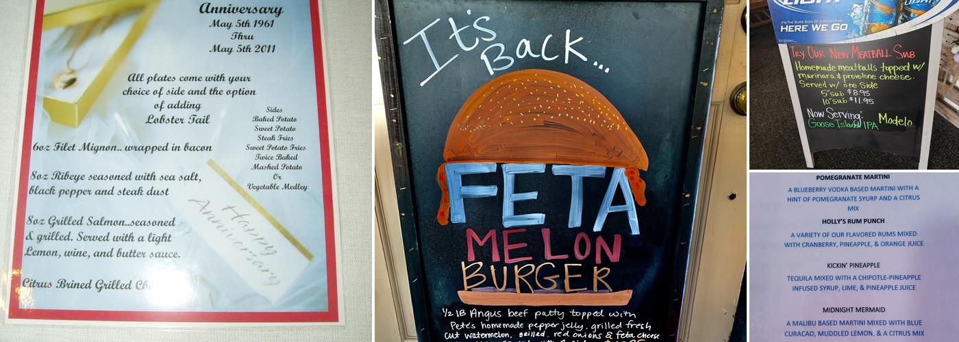 Village Steakhouse and Pub Menu