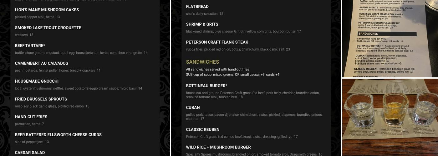 The Sample Room Menu