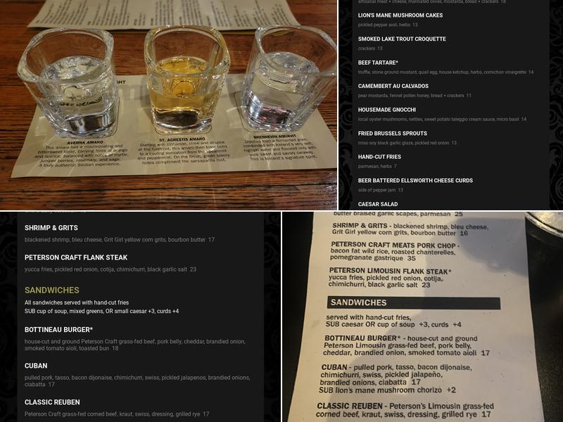 The Sample Room Menu