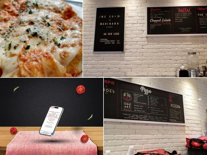 Marinara Pizza Menu