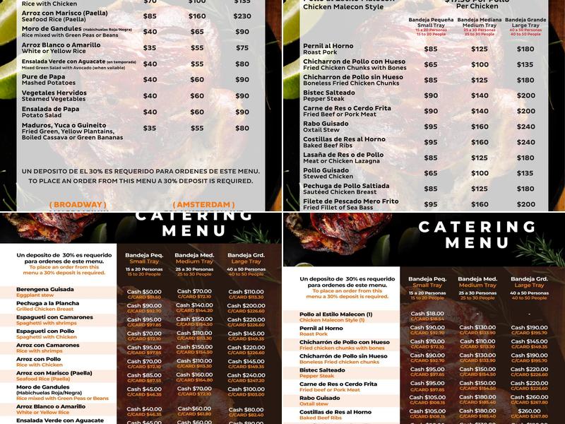 Malecon Menu