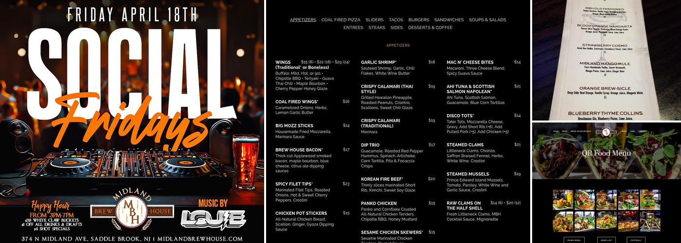 Midland Brew House Menu