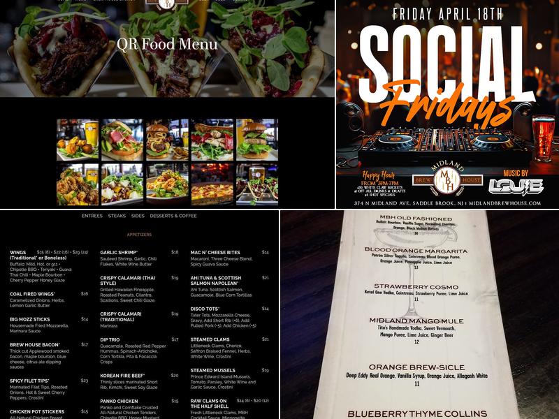 Midland Brew House Menu