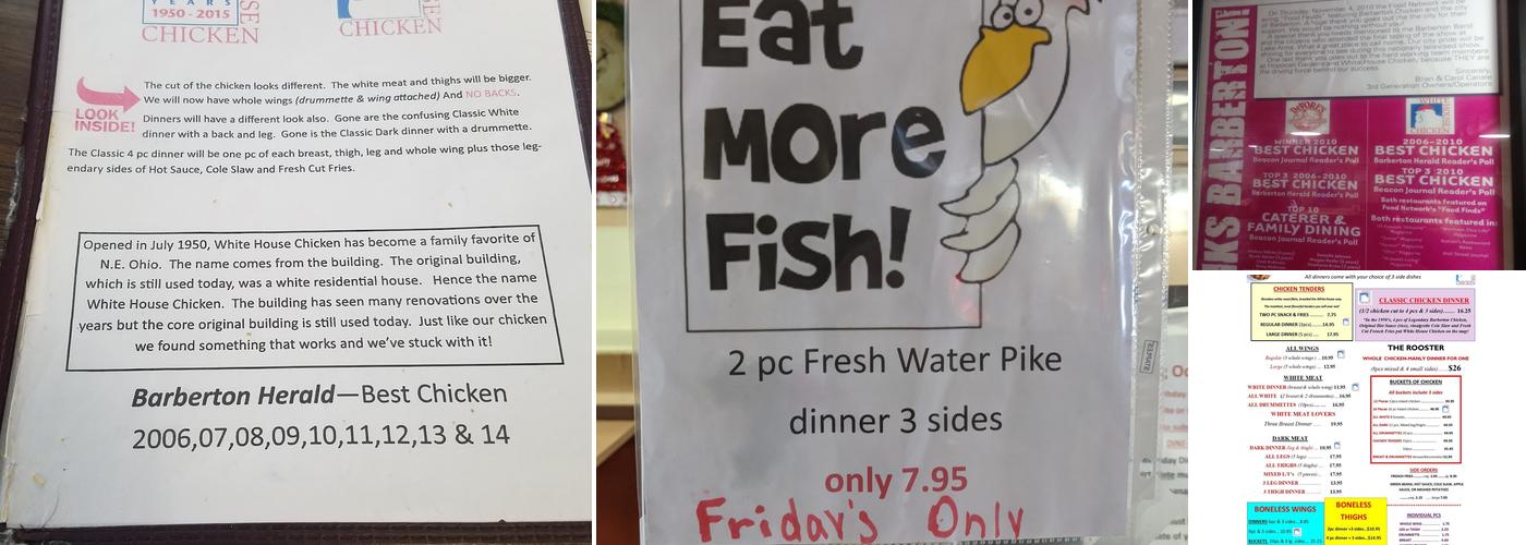 White House Chicken Systems Inc Menu