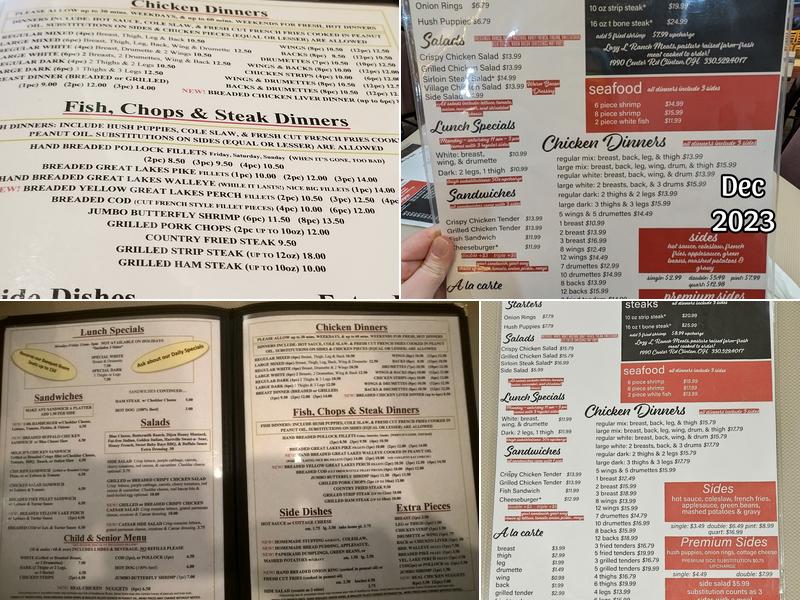 Village Inn Chicken Menu