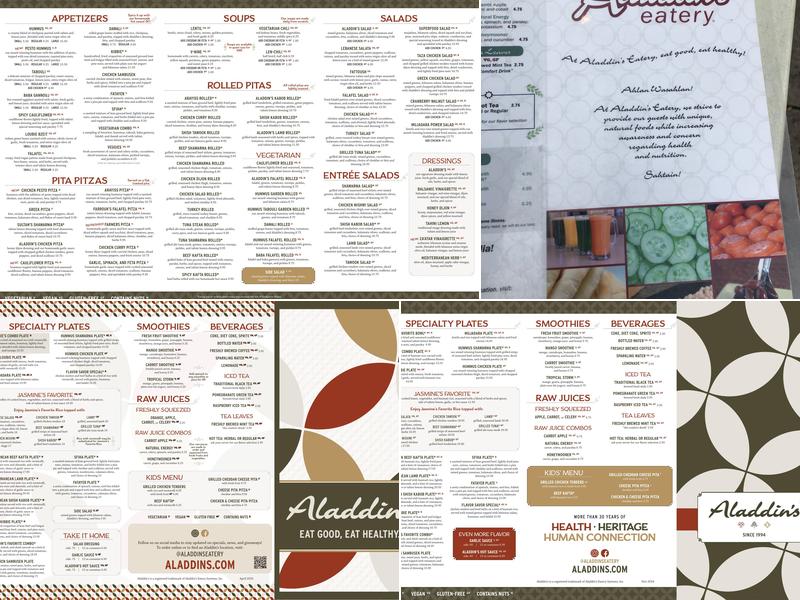 Aladdin's Eatery Highland Square Menu