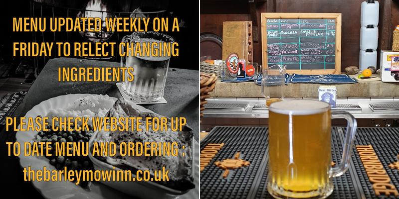 The Barley Mow Inn Menu