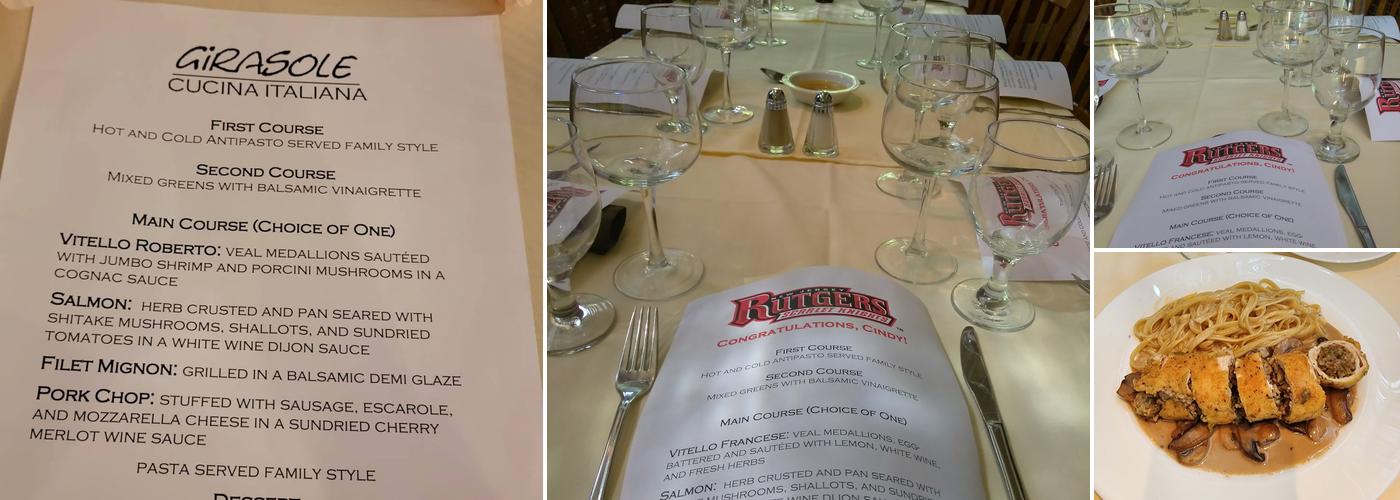 Girasole Menu