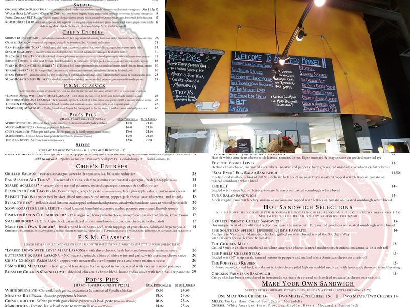 Poppyseed Market Menu