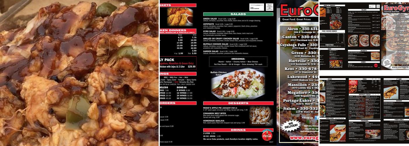 EuroGyro Menu