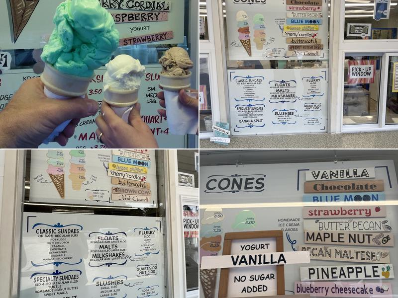 New Baltimore Ice Cream Menu