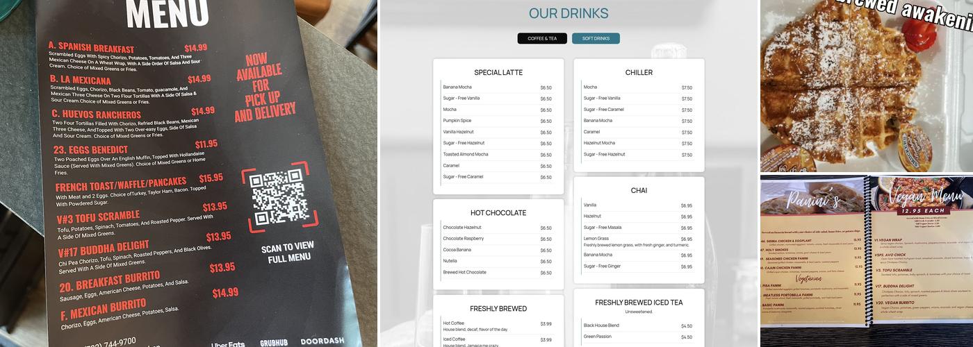 Brewed Awakening Menu