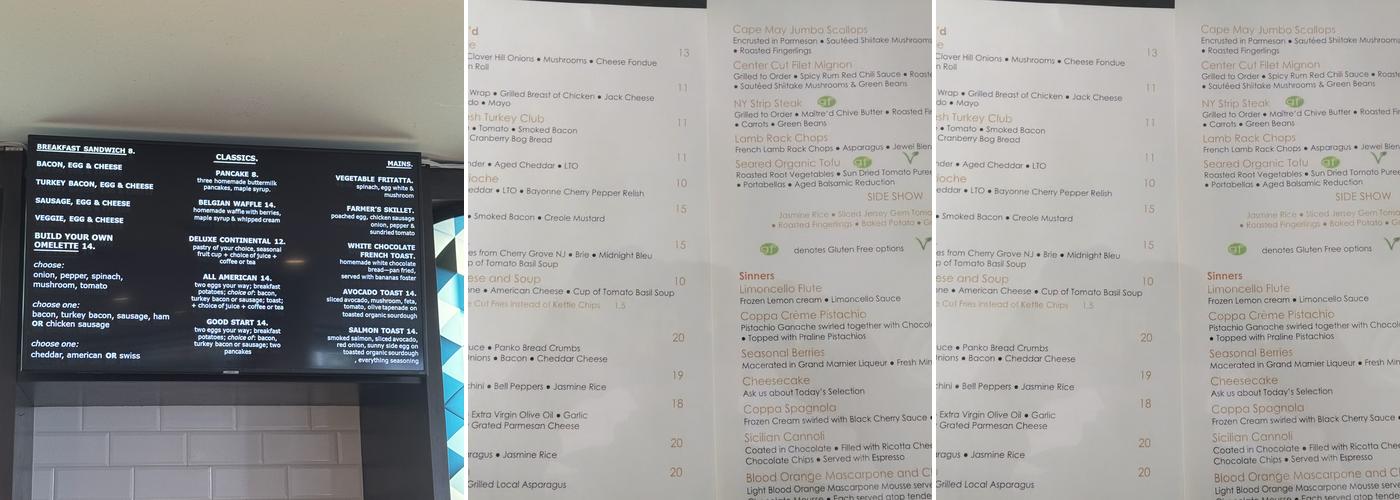 OLIO Menu