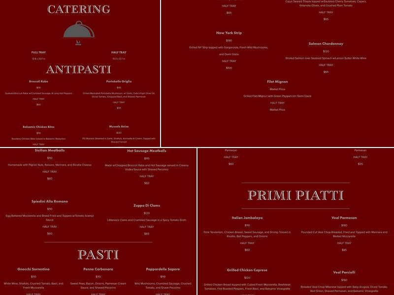 Civile Cucina Italiana Menu