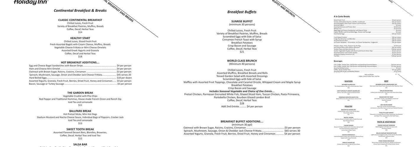 Michael's Grille Menu