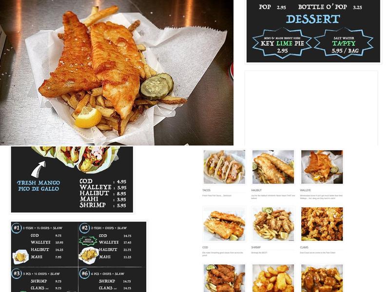 Mac's Fish / Chips / Strips Menu