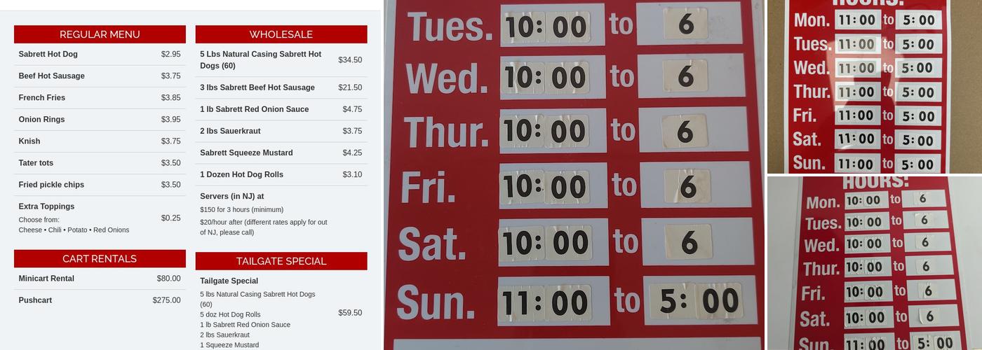 Mike's Dog House Menu