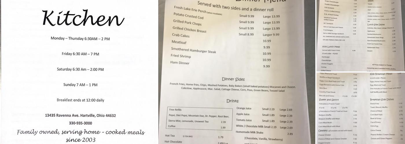 Candle's Kitchen Menu