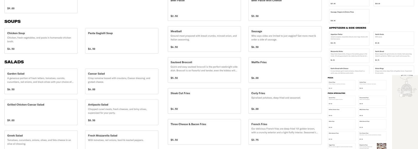 Michael's Pizza & Wings Menu