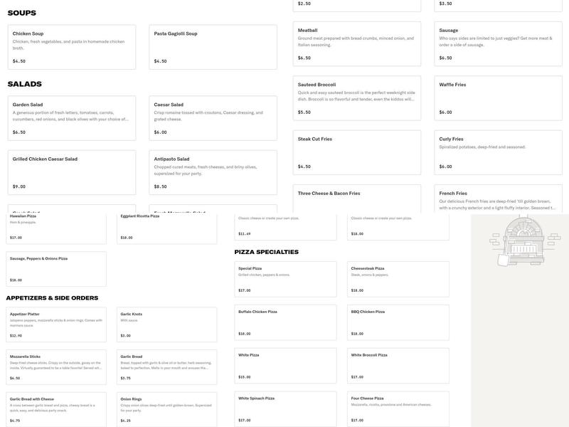 Michael's Pizza & Wings Menu