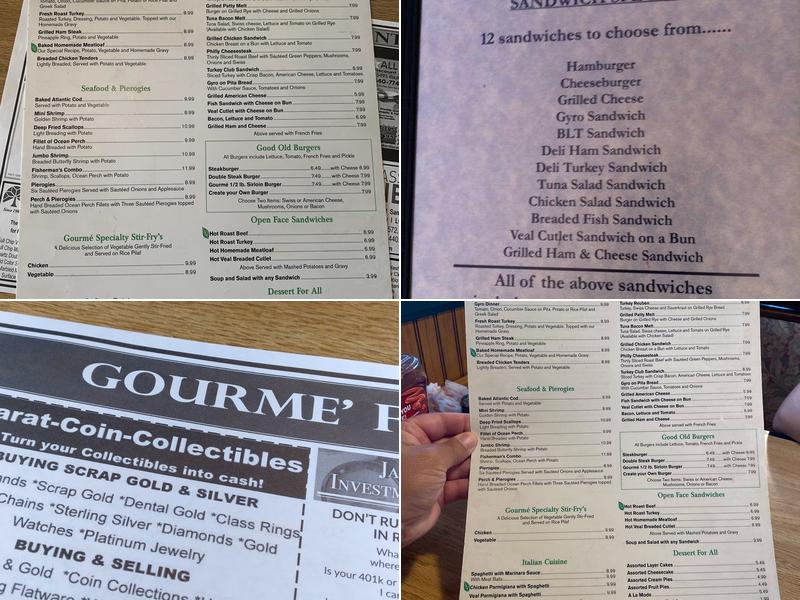 Gourmé Family Restaurant Menu