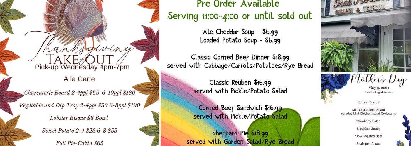 Tree House Menu