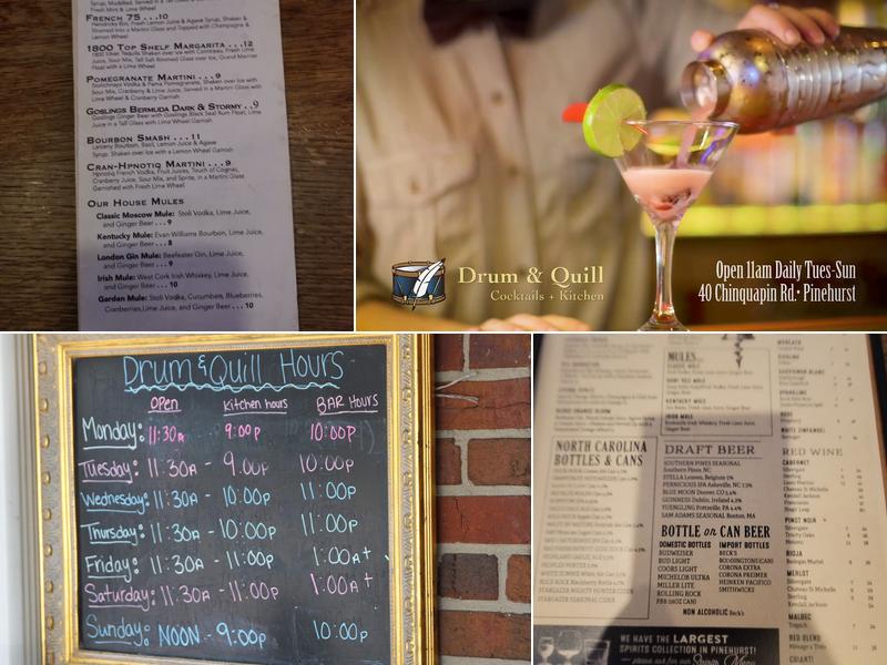 Drum & Quill Menu