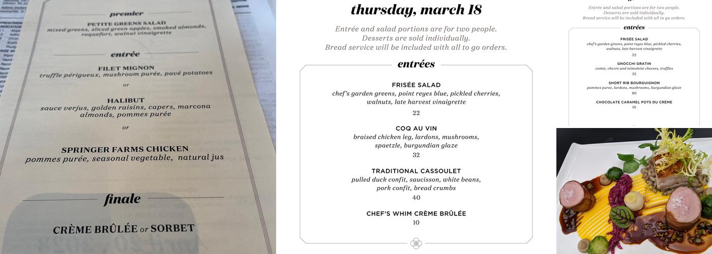 Cru Uncorked Menu