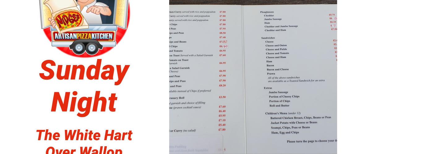The White Hart Menu