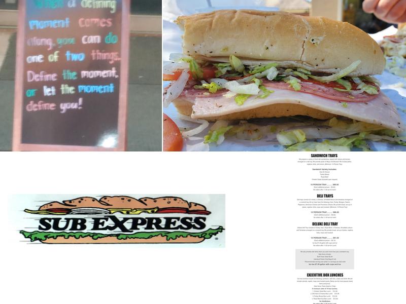 Sub Express Menu
