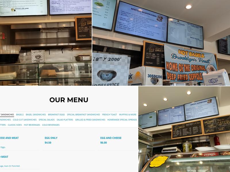 Hot Bagels Brooklyn's Finest Menu