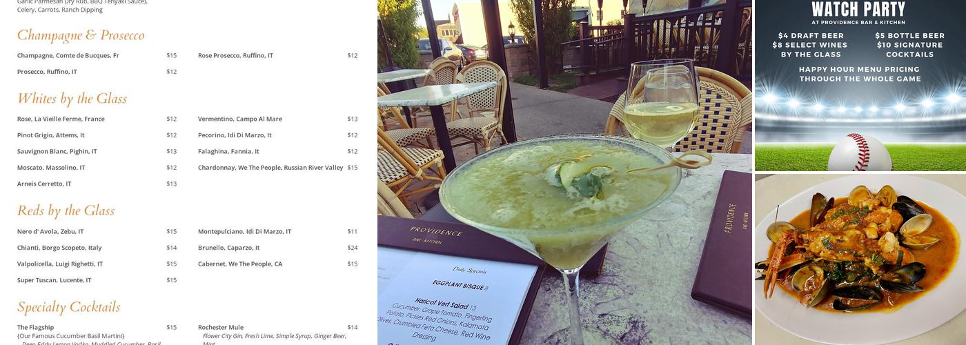 Providence Bar & Kitchen Menu