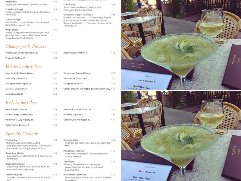 Providence Bar & Kitchen Menu