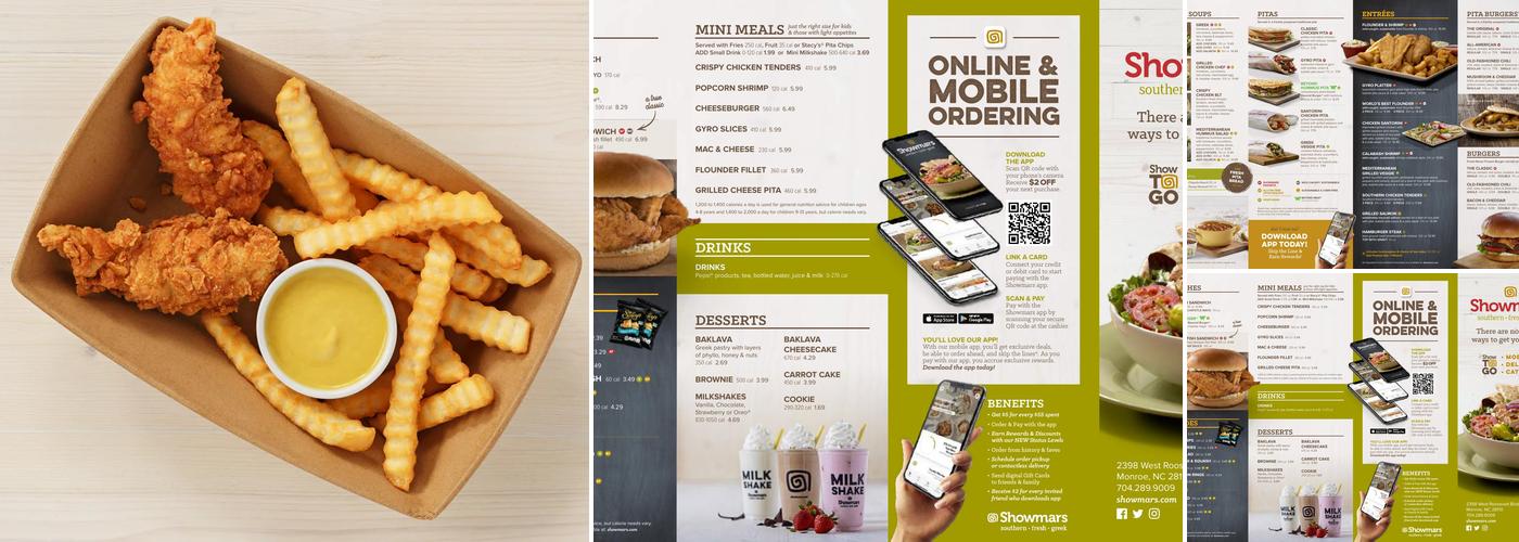 Showmars Monroe Menu